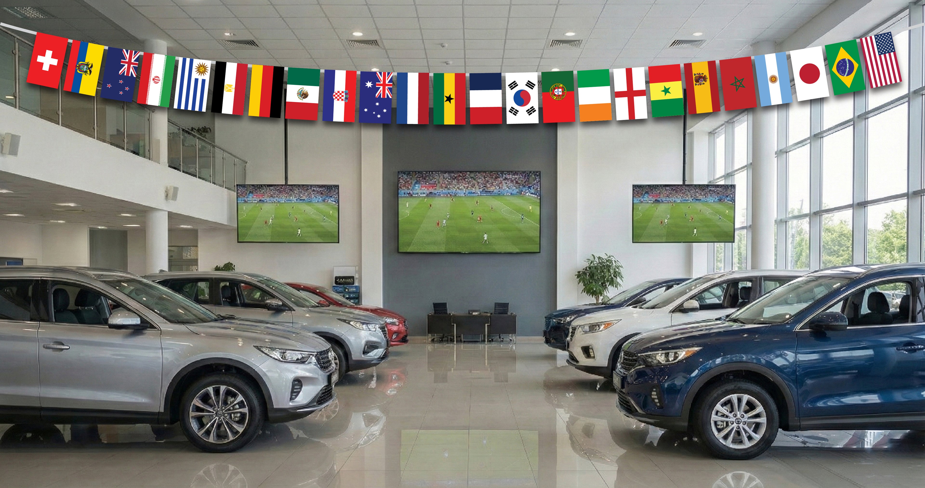 String Flags Hand Tied 2026 International Soccer