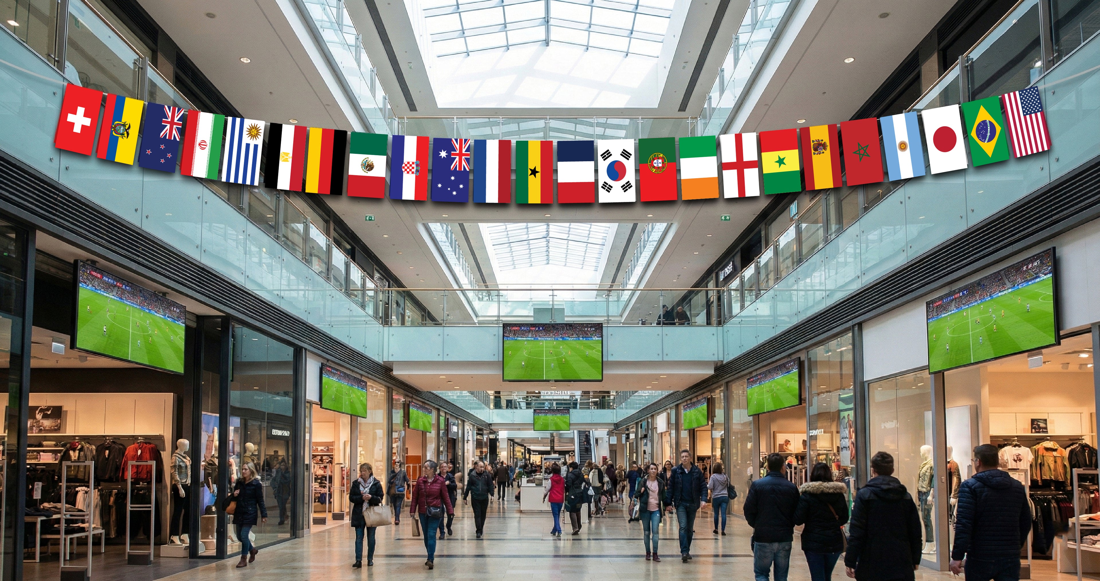 String Flags Hand Tied 2026 International Soccer