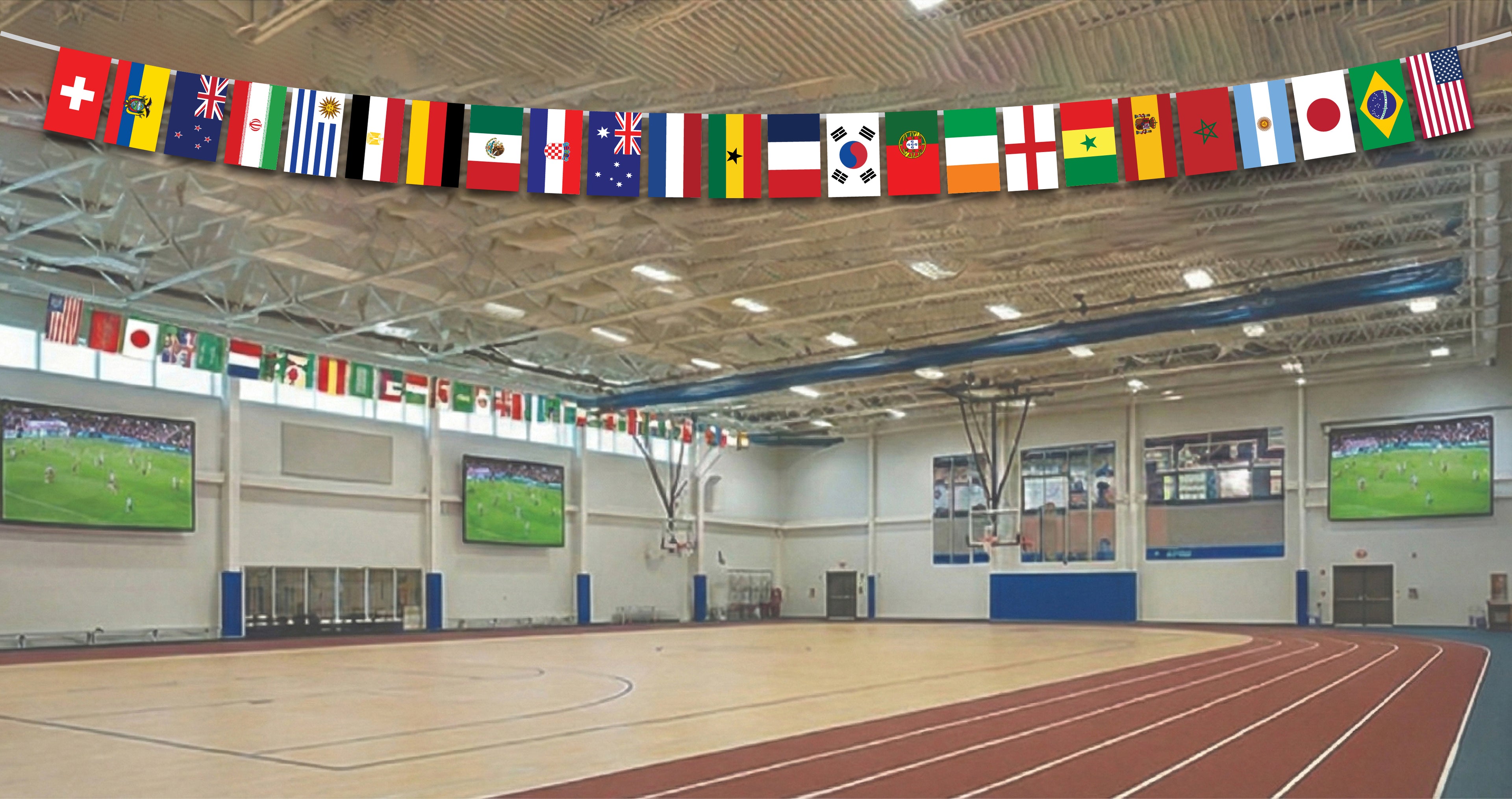String Flags Hand Tied 2026 International Soccer